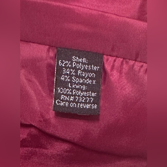 APT.9 one button blazer jacket fuchsia purple workwear career sz 6 - Picture 7 of 9